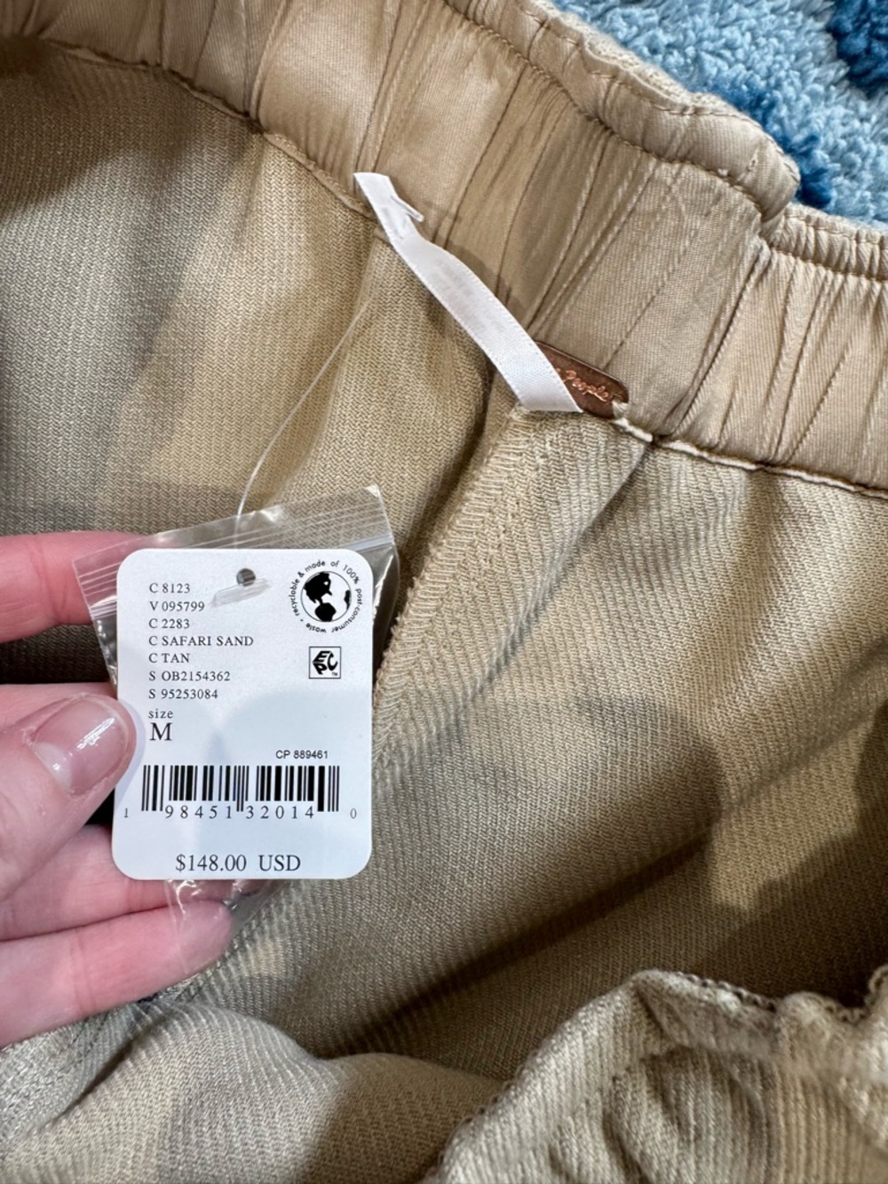 Free People Big Band Sweatpants Trousers Size M NWT Barrel Cut - Picture 7 of 8